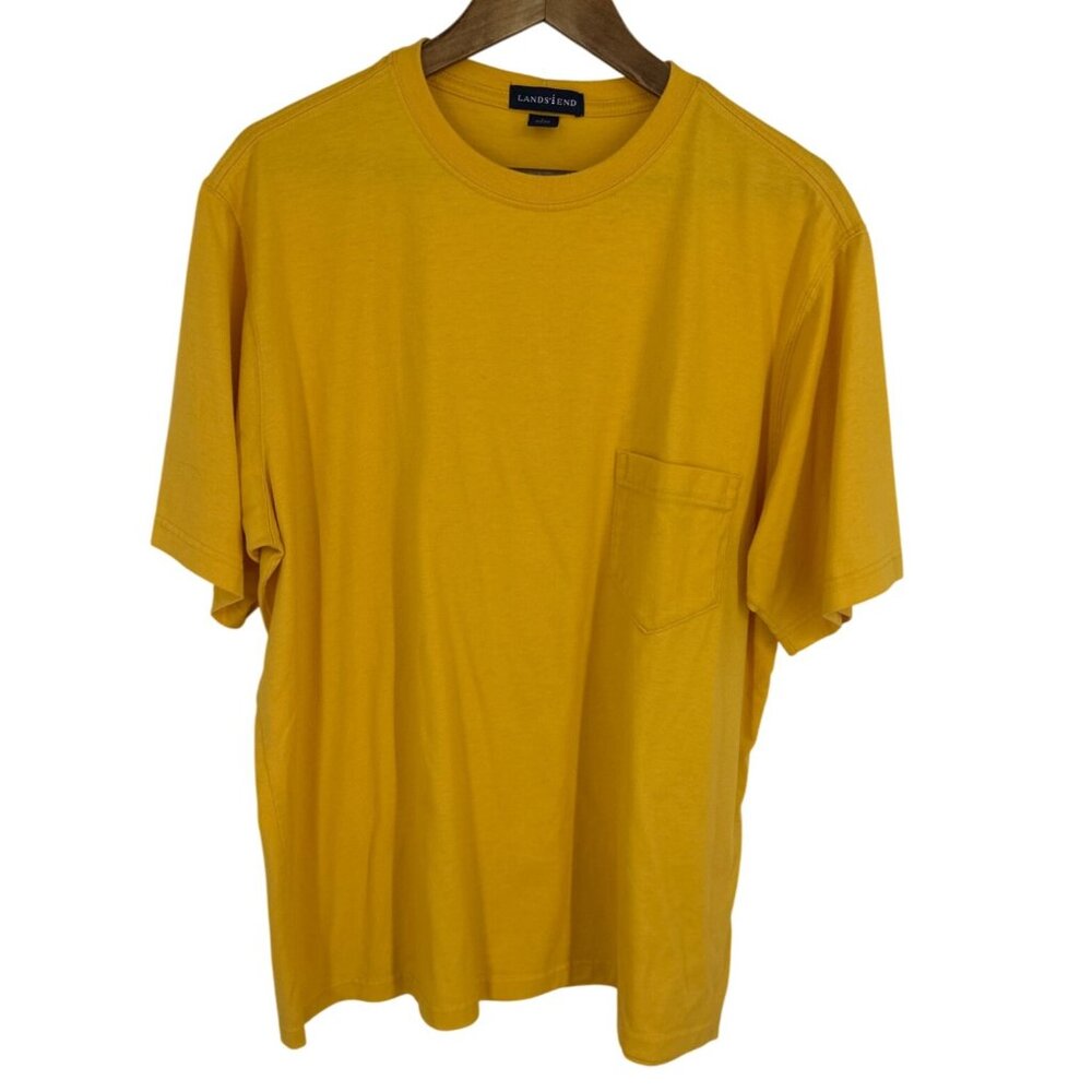 Lands End Mens Lot of 2 Short Sleeve Crew Neck T Shirts Size L